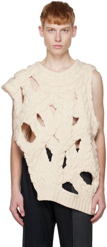 Photo: Feng Chen Wang Off-White Asymmetric Sweater