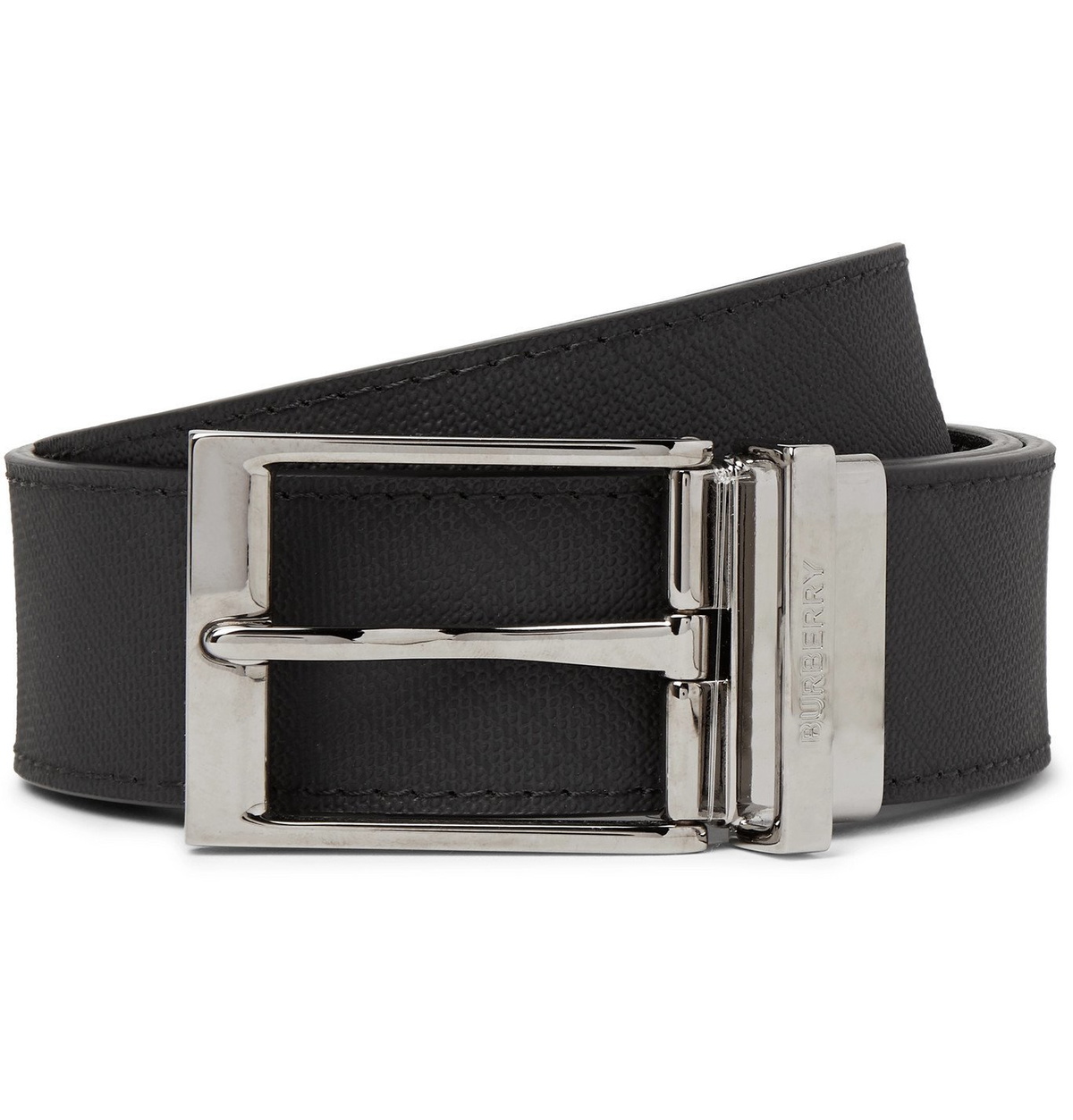 BURBERRY 3.5cm Reversible Leather Belt for Men