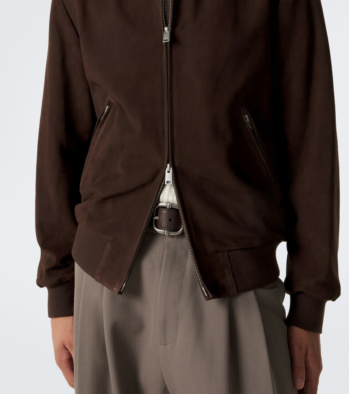 Arma Didier suede bomber jacket
