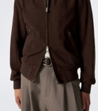 Arma Didier suede bomber jacket