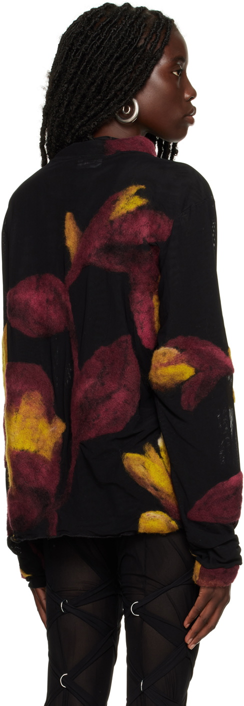 Feben Black Petal Sweater