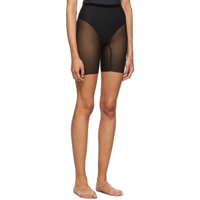 Black High-rise tulle briefs, Wolford