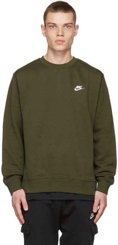 Photo: Nike Green Sportswear Club Sweatshirt