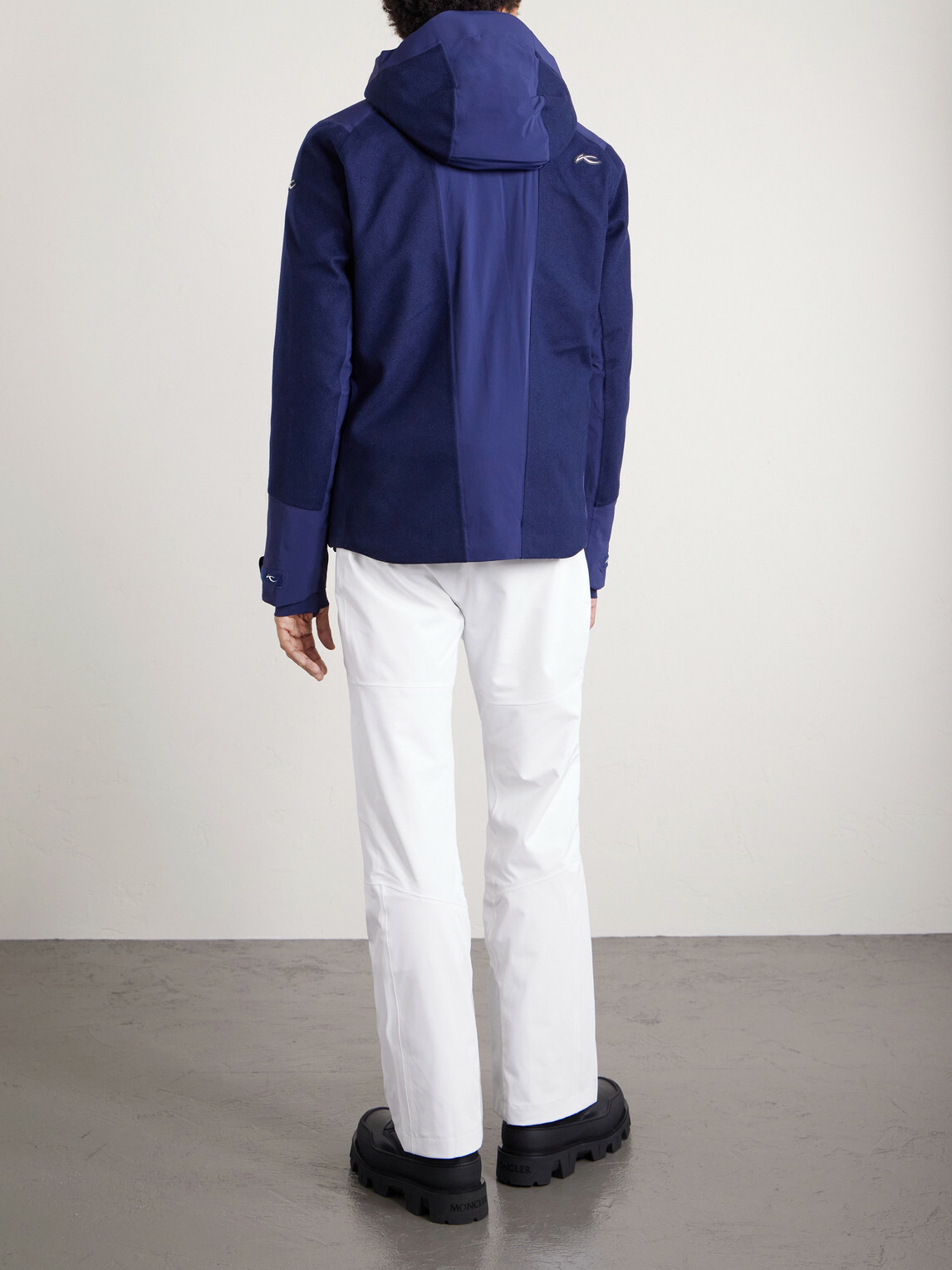 Kjus - Frostline Padded Shell-Trimmed Wool Hooded Jacket - Blue