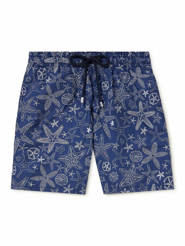 Photo: Vilebrequin - Moorea Slim-Fit Mid-Length Printed Swim Shorts - Blue