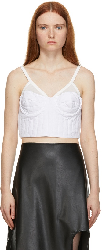 Photo: Markoo White 'The Quilted Bustier' Camisole