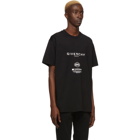 Givenchy Black Text Print T-Shirt