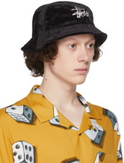 Stüssy Black Big Basic Bucket Hat