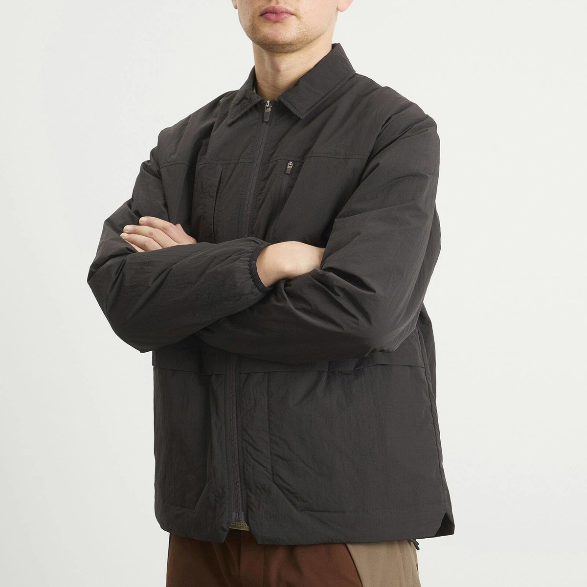 KA_YO_Prototype Men's Insulated Overshirt in Black
