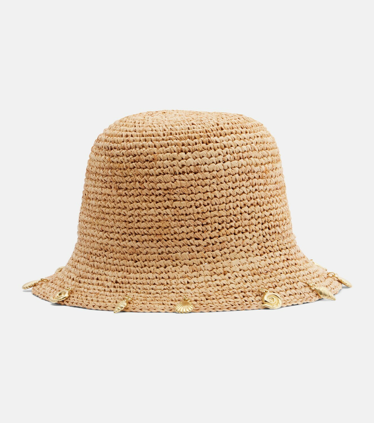 Oséree Embellished raffia bucket hat