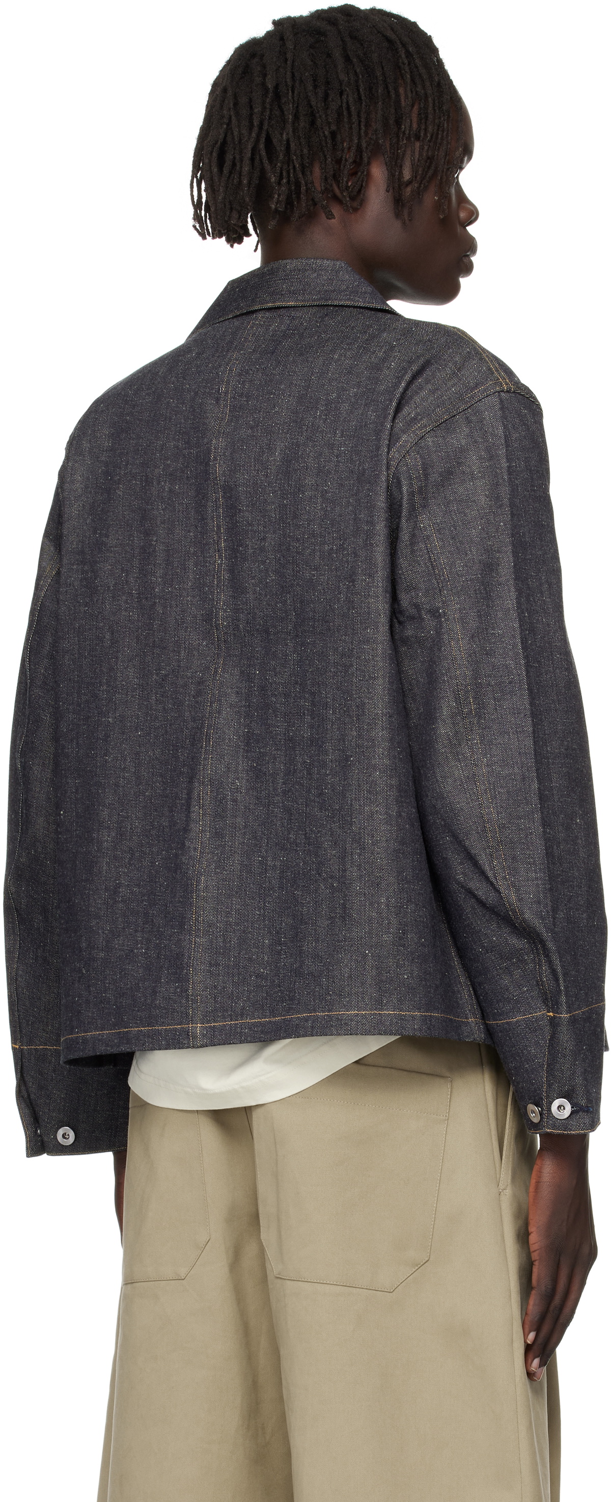 Taiga Takahashi Navy Lot. 715 French Navy Mechanic Denim Jacket