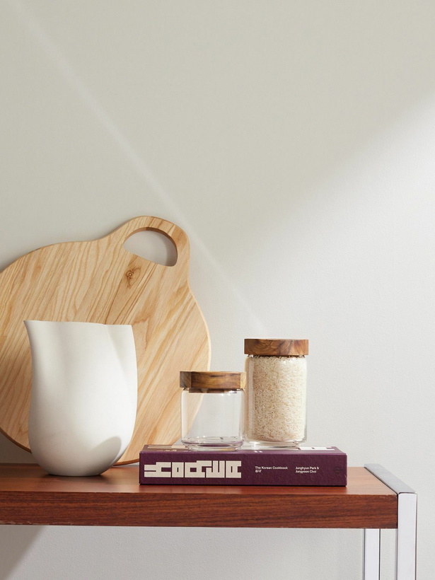 Photo: The Conran Shop - Set of Three Glass and Teak Stacking Jars, 500ml