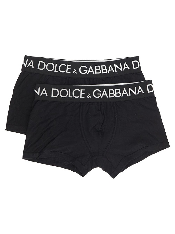 Photo: Dolce & Gabbana Two Pack Cotton Jersey Boxers