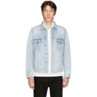 Givenchy Blue Denim Distressed Jacket