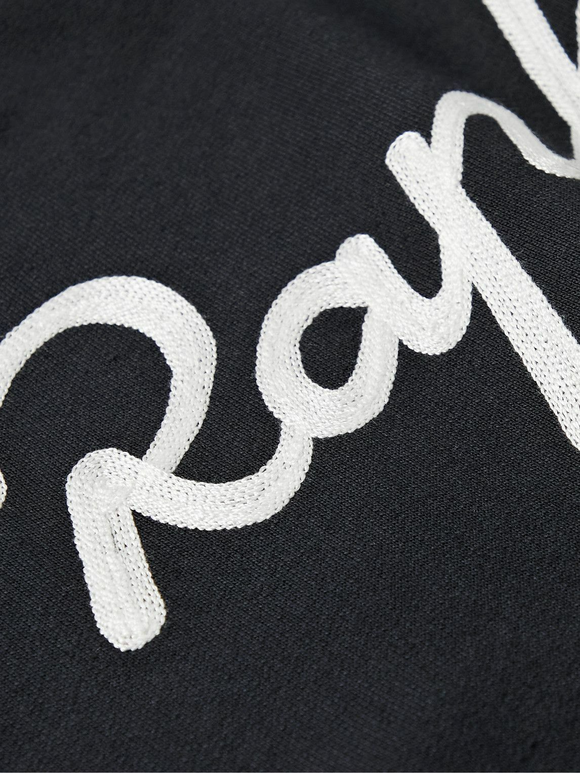 新品　Rapha LOGO SWEATシャツ　Sサイズ　ブラック 送料無料 Rapha - Logo-Embroidered Cotton-Jersey Sweatshirt - Black Rapha