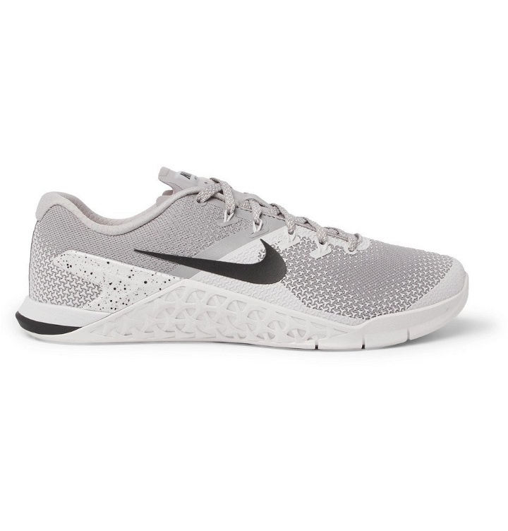 Photo: Nike Training - Metcon 4 Rubber-Trimmed Mesh Sneakers - Gray