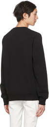 Balmain Black Flocked Sweatshirt