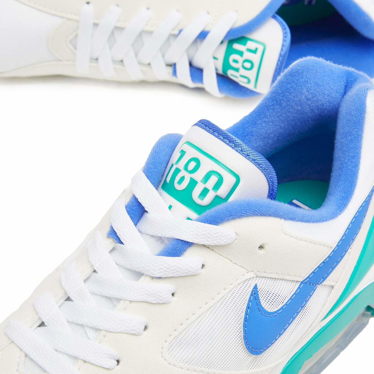 Nike Air 180 Sneaker in White/Blue