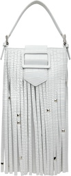 VAQUERA White Mini Fringe Bag