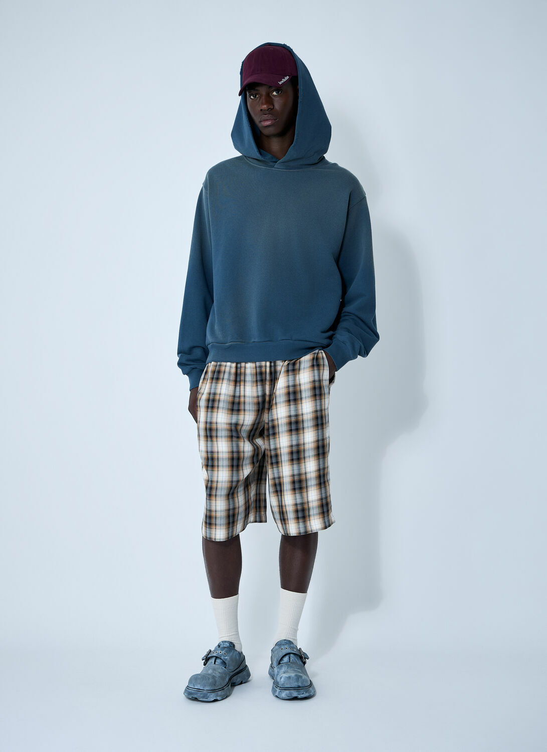 Acne Studios Hooded Logo Motif Sweatshirt