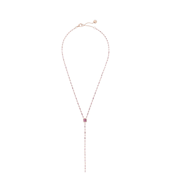 Photo: Shay Jewelry Y 18kt rose gold necklace with sapphires