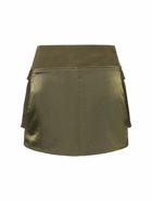DION LEE - Nylon Twill Cargo Bomber Mini Skirt