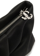 Jimmy Choo Bonny Gathered Satin Clutch - Black - One Size