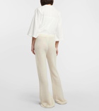The Row Gregori cashmere flared pants
