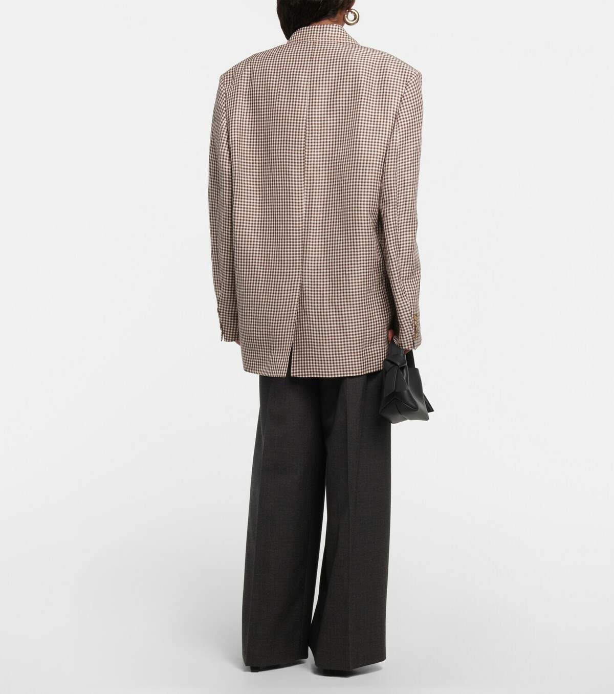 Acne Studios - Gingham linen-blend blazer