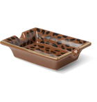 Wacko Maria - Leopard-Print Ceramic Ashtray - Brown