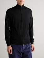 BOGNER - Oscar Virgin Wool Zip-Up Cardigan - Black