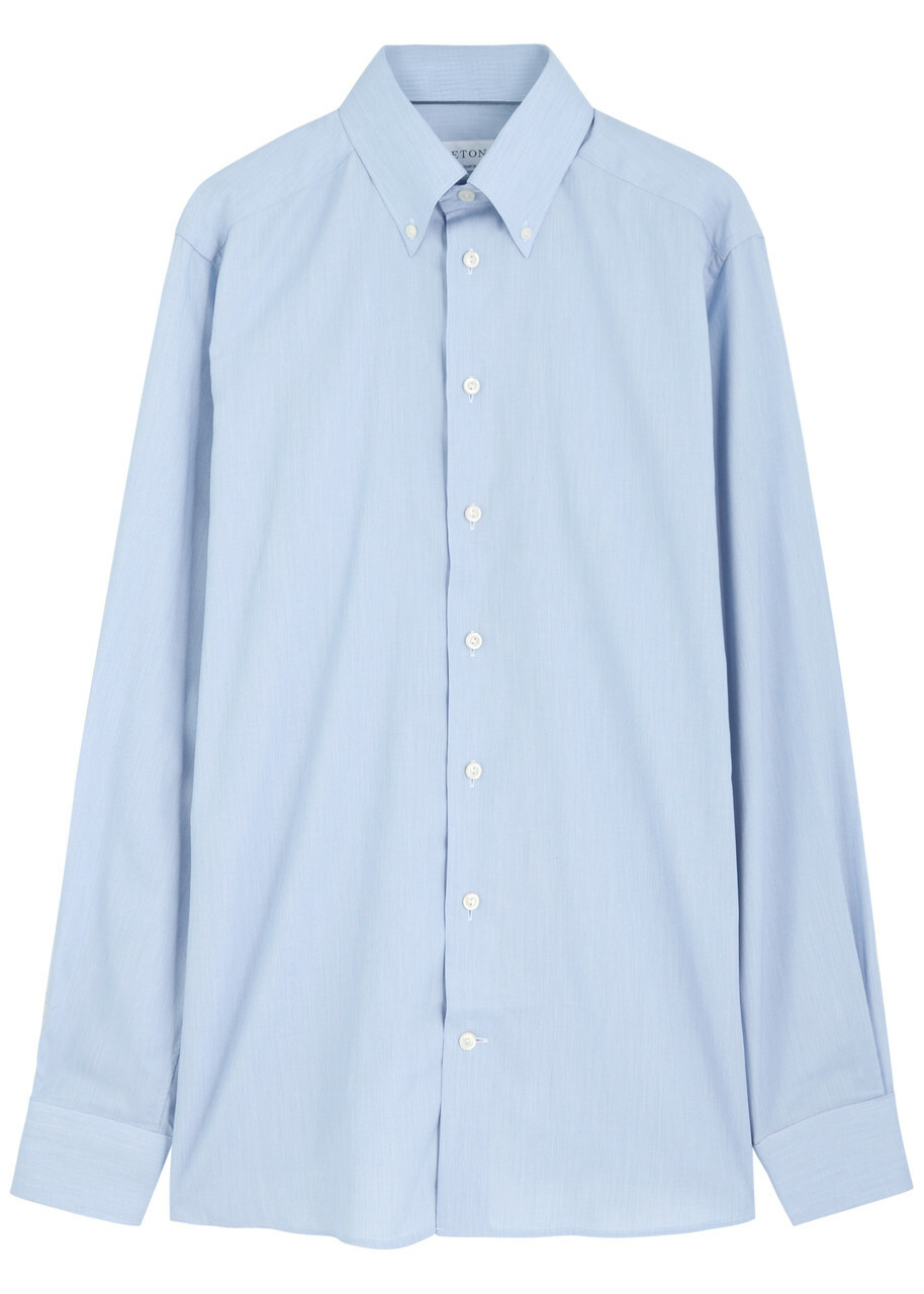 Eton Oxford Cotton Shirt Light Blue