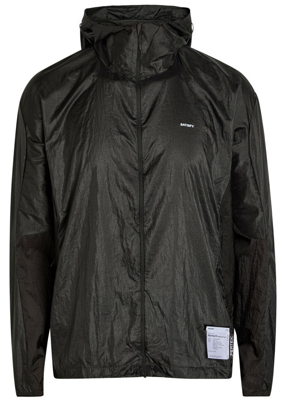 Photo: Satisfy Hooded Pertex Diamond Fuse Jacket Black