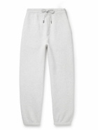 Jacquemus - Tapered Logo-Appliquéd Cotton-Jersey Sweatpants - Gray