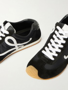 LOEWE - Ballet Runner 2.0 Logo-Appliquéd Shell, Suede and Leather Sneakers - Black