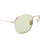 AKILA Osiris Sunglasses in Gold/Light Green 