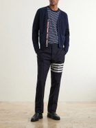 Thom Browne - Striped Cotton T-Shirt - Blue
