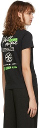 SJYP Black Petit Logo T-Shirt