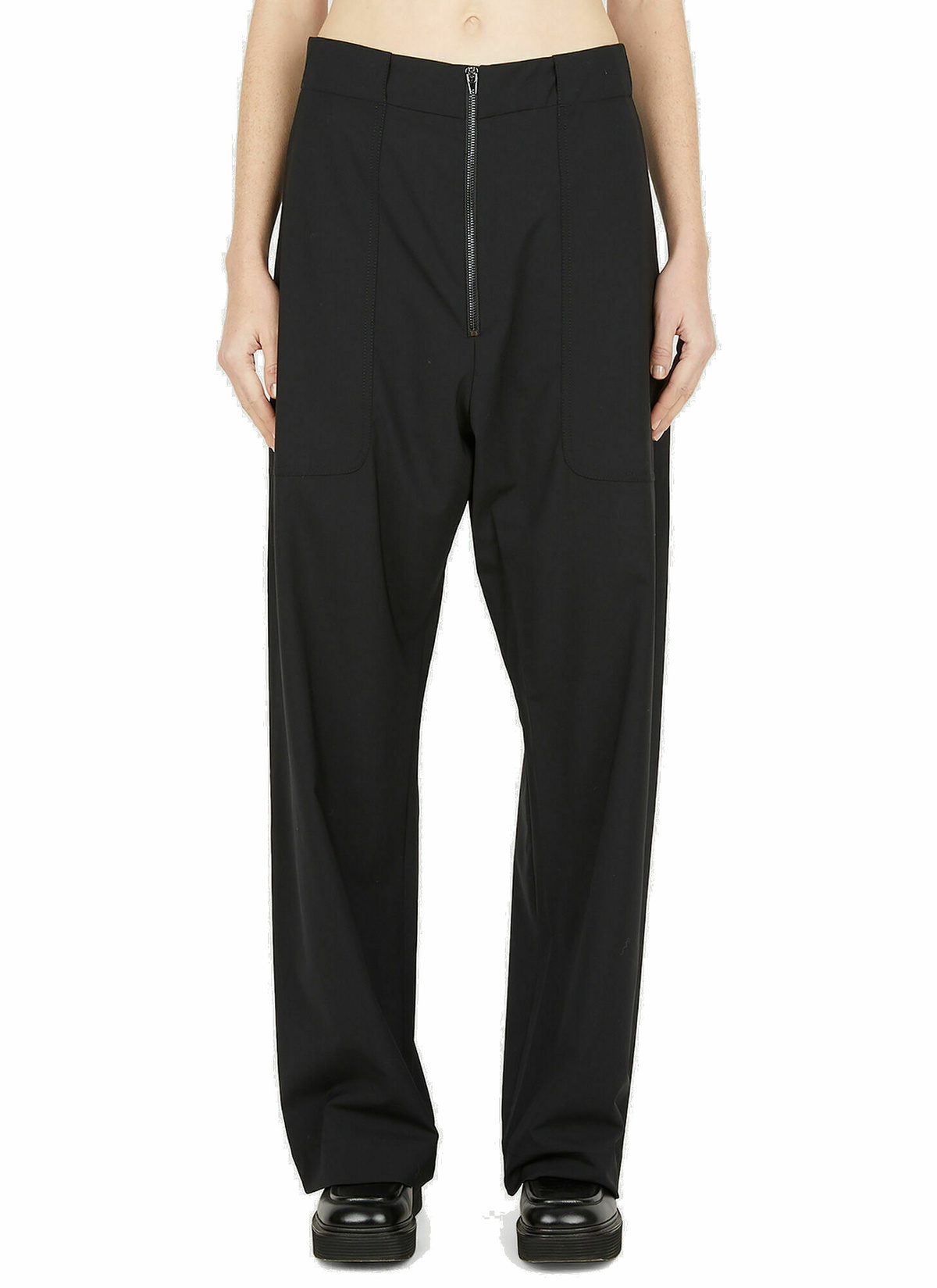 Zip Front Pants in Black Studio Nicholson