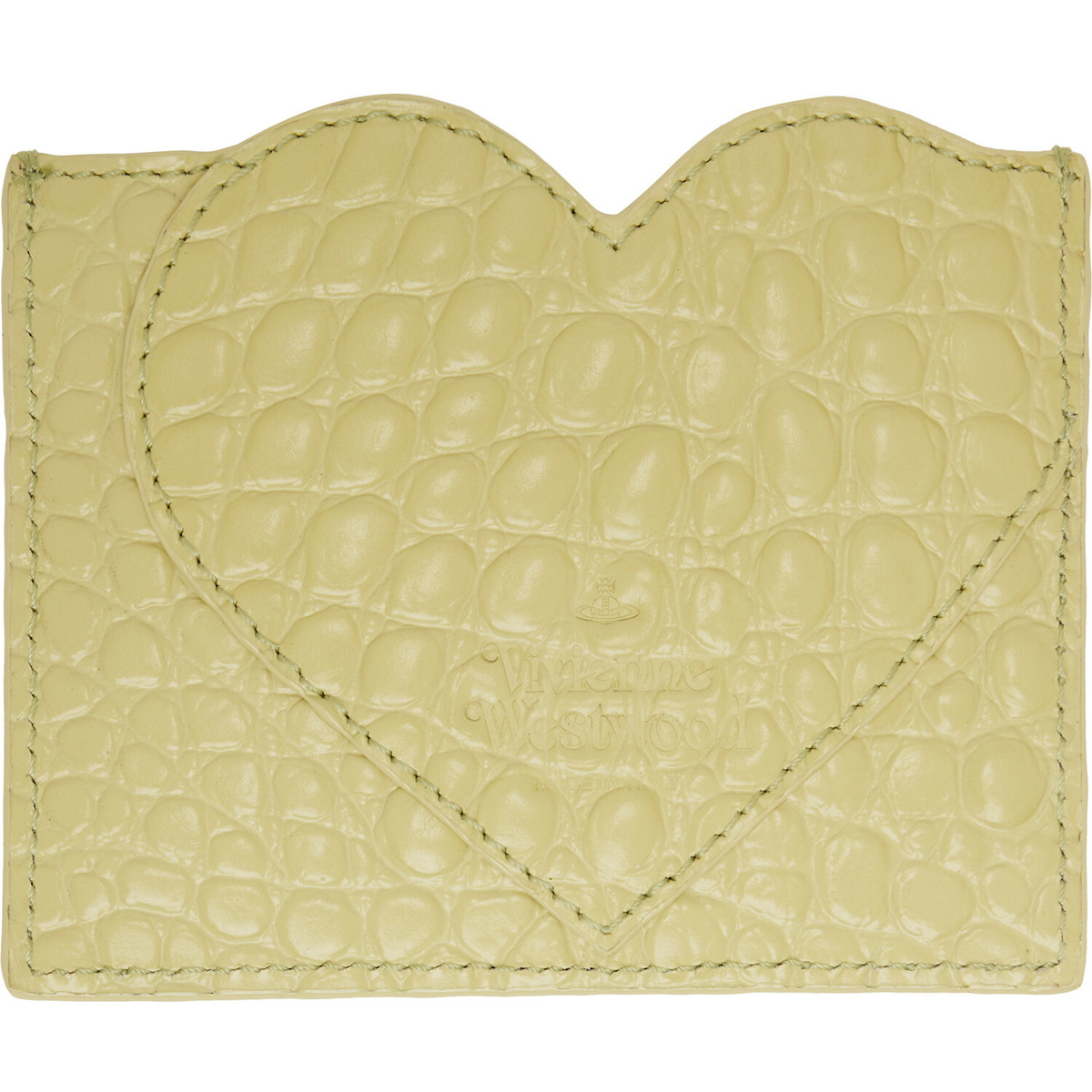 Vivienne Westwood Green Heart Card Holder