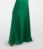 Rebecca Vallance Bailey belted pleated maxi dress