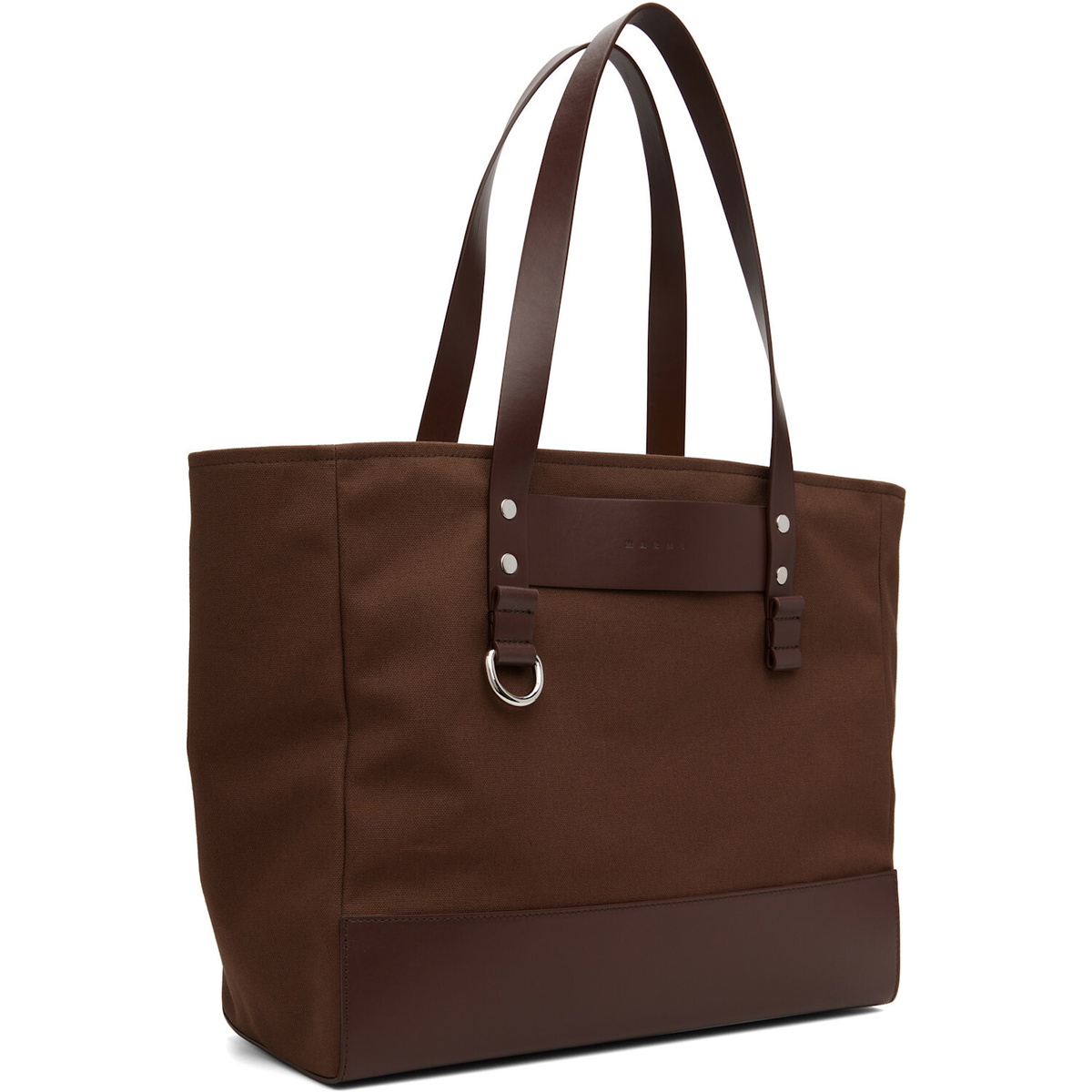 Marni Brown Canvas Tote