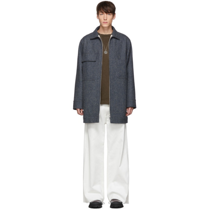 Photo: Jil Sander Grey Mid-Length Workwear Jacket