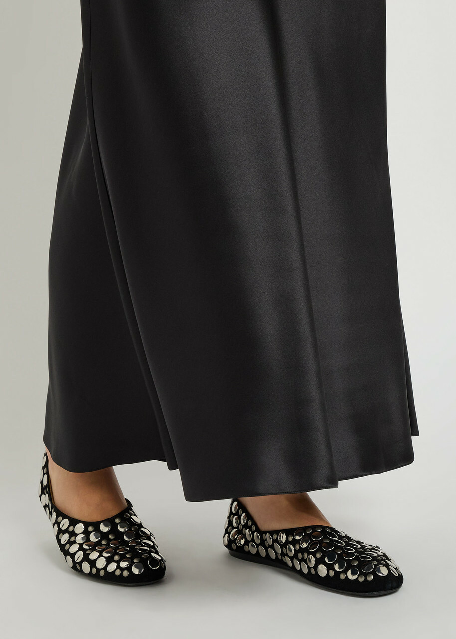 Gabriela Hearst Frei Silk Skirt Black