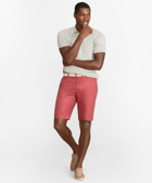 Brooks Brothers Men's Linen and Cotton Bermuda Shorts | Burnt Red