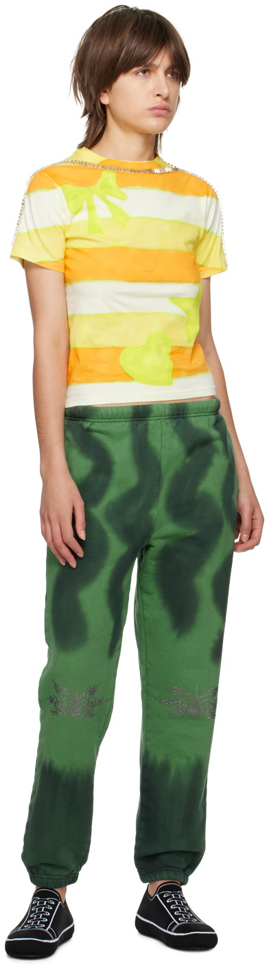 Collina Strada Green Tie-Dye Lounge Pants