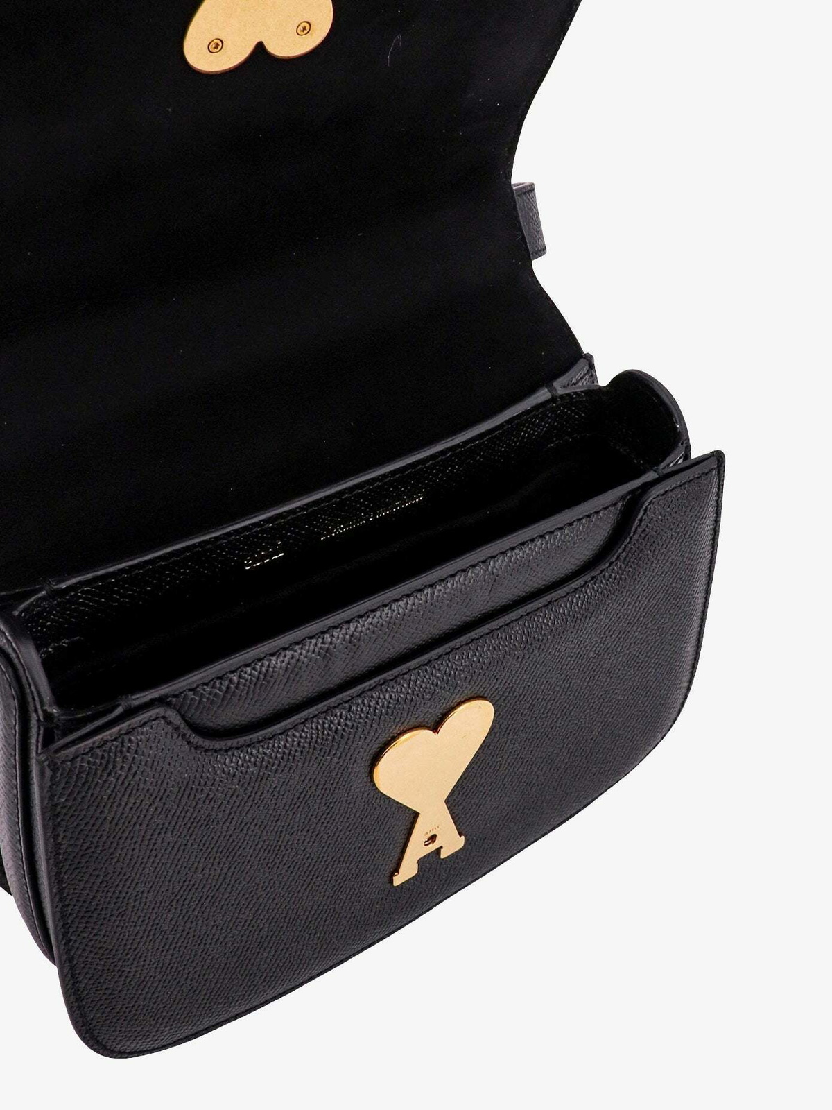【値下げ】AMI Paris Shoulder bag Black Ami Paris Shoulder Bag Black Womens AMI