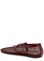 Alaïa Mesh Ballet Flats Burgundy