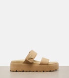 Prada Leather platform sandals