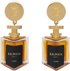 Balmain Gold Brass Perfume Clip-on Earrings